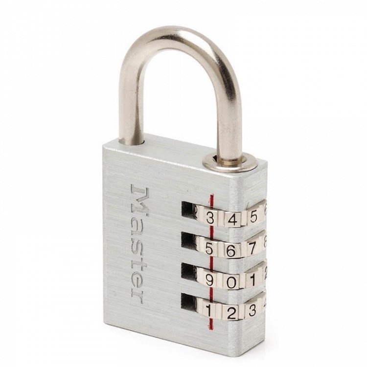 Λουκέτο αποσκευών συνδυασμού 4 ψηφίων με μεταλλικό φινίρισμα, 40mm, MASTERLOCK - ΛΟΥΚΕΤΑ ΣΥΝΔΥΑΣΜΟΥ