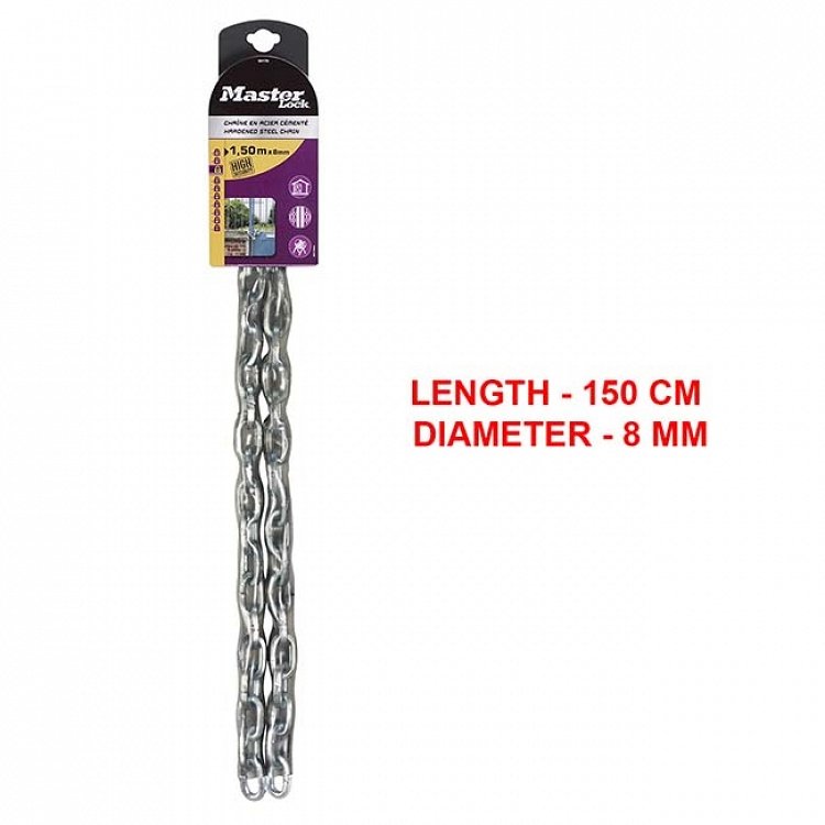 Ατσάλινη αλυσίδα με κάλυμμα βινυλίου 1,50m Φ8mm - ΑΛΥΣΙΔΕΣ-ΣΥΡΜΑΤΟΣΧΟΙΝΑ-ΚΑΤΕΒΑΤΕΣ