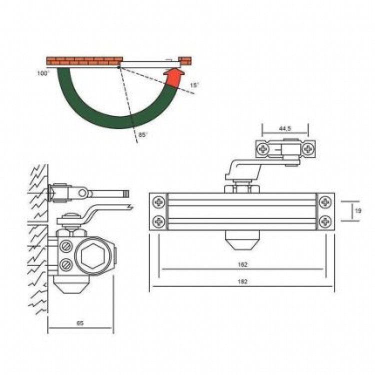 Σούστα επαναφοράς πλακέ CISA 60461