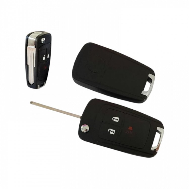 Κέλυφος Κλειδιού Chevrolet Αναδιπλούμενο με 3 κουμπιά και Λάμα DWO4
