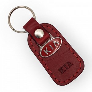 Δερμάτινο μπρελόκ Kia Κόκκινο