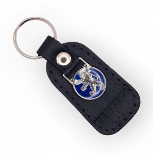 Δερμάτινο μπρελόκ peugeot Μαύρο