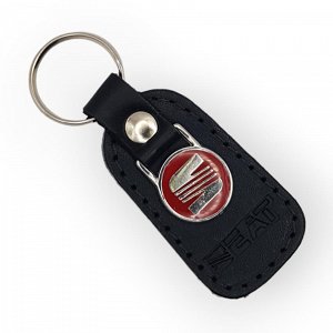 Δερμάτινο μπρελόκ Seat Μαύρο