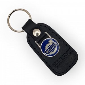 Δερμάτινο μπρελόκ volvo Μαύρο