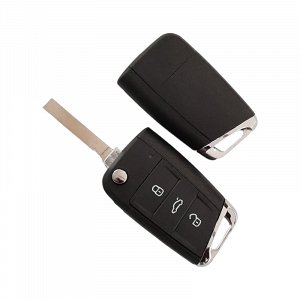 Κέλυφος αναδιπλούμενου τηλεχειριστηρίου με HU162 λάμα και 3 κουμπιά τύπου αυτοκινήτου Group Vag