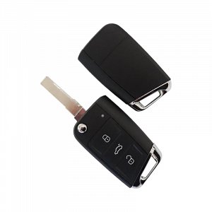 Κέλυφος αναδιπλούμενου τηλεχειριστηρίου με HU66 λάμα και 3 κουμπιά τύπου αυτοκινήτου Group Vag