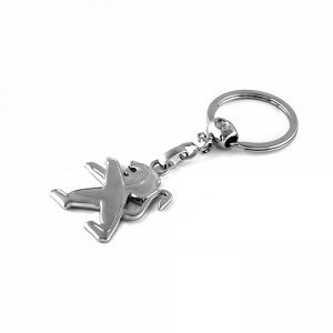 Μεταλλικό μπρελόκ peugeot ασημί