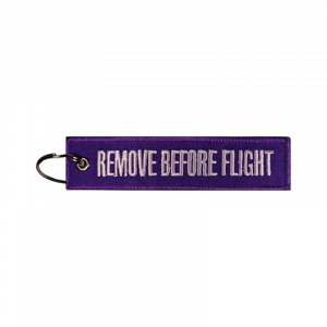 Υφασμάτινο Μπρελόκ REMOVE BEFORE FLIGHT White-Blue