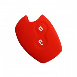 Θήκη Σιλικόνης Κλειδιών  Renault-Dacia με 2 Κουμπιά Κόκκινη