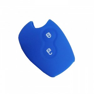 Θήκη Σιλικόνης Κλειδιών  Renault-Dacia με 2 Κουμπιά Μπλε