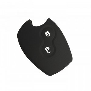 Θήκη Σιλικόνης Κλειδιών  Renault-Dacia με 2 Κουμπιά Μαύρη