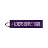 Υφασμάτινο Μπρελόκ REMOVE BEFORE FLIGHT White-Blue