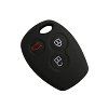 Θήκη Σιλικόνης Κλειδιών  Renault-Dacia με 3 Κουμπιά Μαύρη